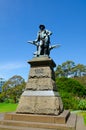 Robbie Burns Statue in the Domain, Sydney and was erected in 1905. Royalty Free Stock Photo