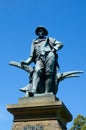 Robbie Burns Statue in the Domain, Sydney and was erected in 1905. Royalty Free Stock Photo