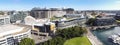 Aerial view of the Star hotel and casino in Darling Harbor, Sydney, New South Wales, Australia