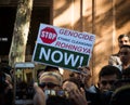 Protesters demand UN to stop killing genocide of Muslims Rohingya in Myanmar.