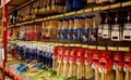 Sydney, Australia - 2020-01-03 Shelves with paint brushes at Bunnings Warehouse.