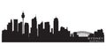 Sydney, Australia city skyline. Detailed vector silhouette