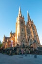 St Mary`s cathedral church, The historic, Iconic building near Sydney Hyde Park.