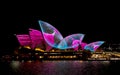 SYDNEY, AUSTRALIA. 7th JUNE,2017 The annual vivid light display. Royalty Free Stock Photo