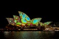 SYDNEY, AUSTRALIA. 7th JUNE,2017 The annual vivid light display. Royalty Free Stock Photo