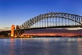 Sydney bridge Kiribilli Red Set Royalty Free Stock Photo