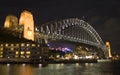 Sydney Bridge Night Royalty Free Stock Photo