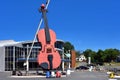 The worldÃ¢â¬â¢s largest fiddle in Sydney, Nova Scotia, Canada Royalty Free Stock Photo