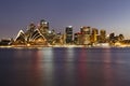 Sydney CBD Panorama Kiribilli Sunset Royalty Free Stock Photo