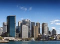 Sydney central CBD urban skyline in australia on sunny day Royalty Free Stock Photo