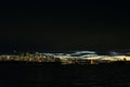 Sydney city harbour sunset skyline in australia