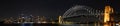 Sydney City Night Panorama Royalty Free Stock Photo