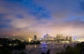 Sydney City Night Sky Royalty Free Stock Photo