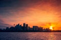 Sydney city skyline silhouette Royalty Free Stock Photo