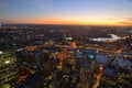 Sydney city skyline at sunset Royalty Free Stock Photo