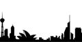 Sydney city skyline vector isolated