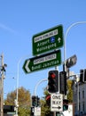 Sydney City Street Signs; Oxford Street and South Dowling Street, Australia