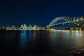 Sydney cityscape at night Royalty Free Stock Photo