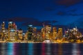 Sydney cityscape at night. Modern urban skyline Royalty Free Stock Photo