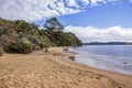 Sydney Cove Beach in Ulva Island of Stewart Island or Rakiura, New Zealand.