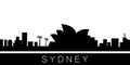 Sydney detailed skyline. Vector postcard illustration