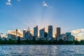 Sydney downtown skyline during sunset, NSW, Australia Royalty Free Stock Photo