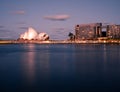 Sydney Harbor and Opera House at dusk