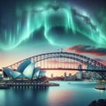 Sydney Harbour Aurora Borealis