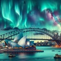 Sydney Harbour Aurora Borealis