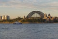 Sydney Harbour Bridge Australia at sunset seen from Pyrmont