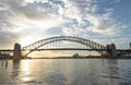 Sydney Opera House and Harbor Bridge Royalty Free Stock Photo