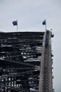 Sydney Harbour Bridge with bridge walkers. Royalty Free Stock Photo