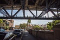 Sydney Harbour Bridge: Climbers on Walkway Royalty Free Stock Photo