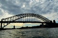 Sydney Harbour Bridge in evening Royalty Free Stock Photo