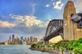 Sydney Harbour Bridge from Milsons point, Australia.