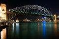 Sydney Harbour Bridge By Night Royalty Free Stock Photo