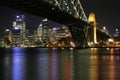 Sydney Harbour Bridge At Night Royalty Free Stock Photo