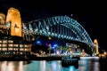 Sydney harbour Bridge by night