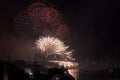 Sydney Harbour Bridge NYE Fireworks Royalty Free Stock Photo