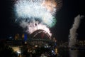 Sydney Harbour Bridge NYE Fireworks Royalty Free Stock Photo