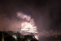 Sydney Harbour Bridge NYE Fireworks Royalty Free Stock Photo