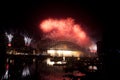 Sydney Harbour Bridge NYE Fireworks Royalty Free Stock Photo