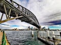 Sydney Harbour Bridge and Opera House, Australia Royalty Free Stock Photo