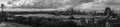 Sydney Harbour bridge Panorama black and white Royalty Free Stock Photo