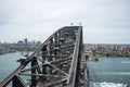 Sydney Harbour Bridge: Steel Through Arch Royalty Free Stock Photo