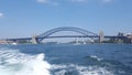 Sydney Harbour Bridge, taken from the Sydney ferry, Sydney, NSW, Australia Royalty Free Stock Photo