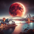 Sydney Harbour Lunar Eclipse