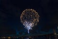 Sydney Harbour New Year Eve Fireworks Royalty Free Stock Photo