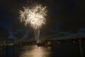 Sydney Harbour New Year Eve Fireworks Royalty Free Stock Photo