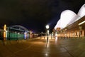 Sydney Harbour At Night fisheye